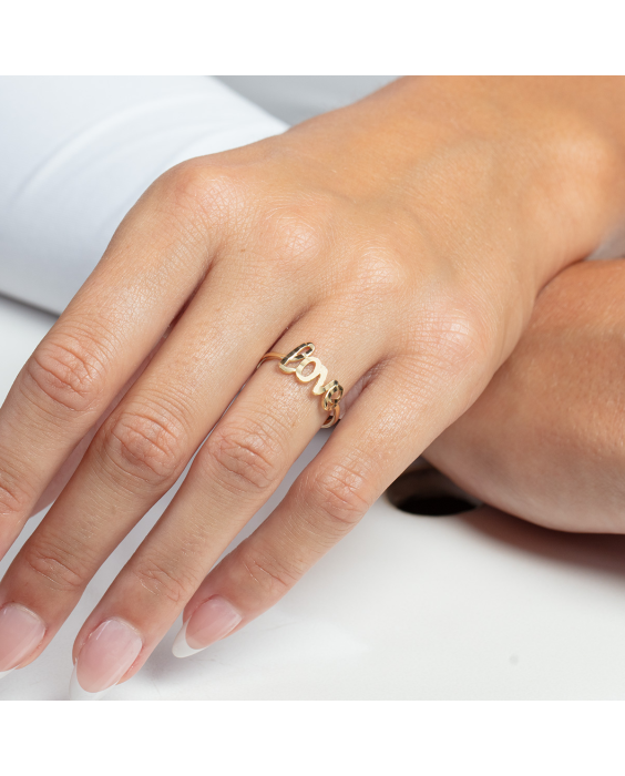 14K Gold "Love" Ring