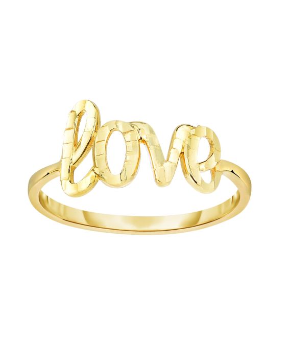 14K Gold "Love" Ring