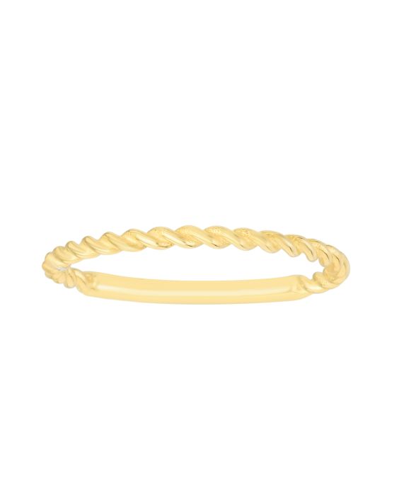 14K Gold Twisted Ring
