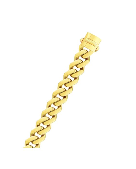 14K Gold 13.5mm Lite Miami Cuban 