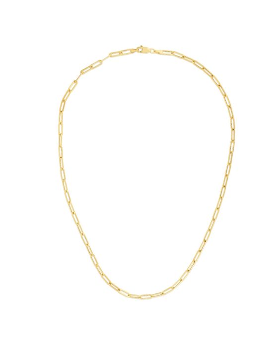 14K Gold 3.2mm Lite Paperclip Chain