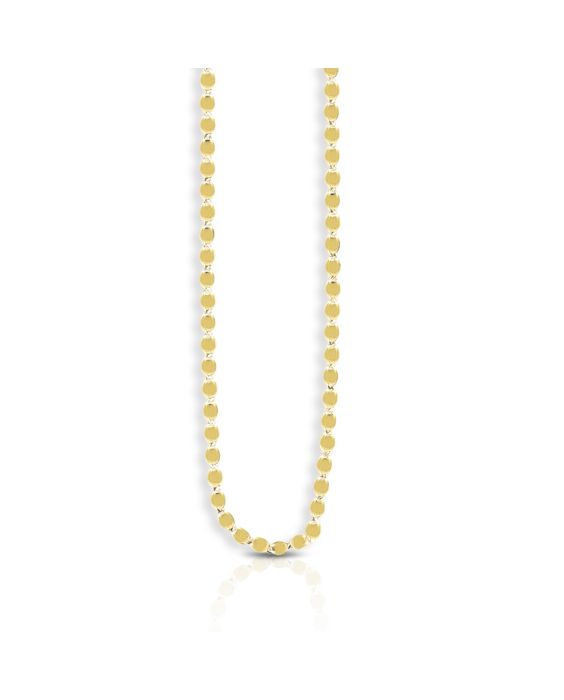 14K Gold 2.2mm Oval Mirror Link Chain 