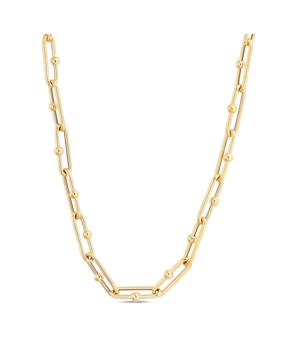 14K 7.2mm Elongated Jax Link Chain