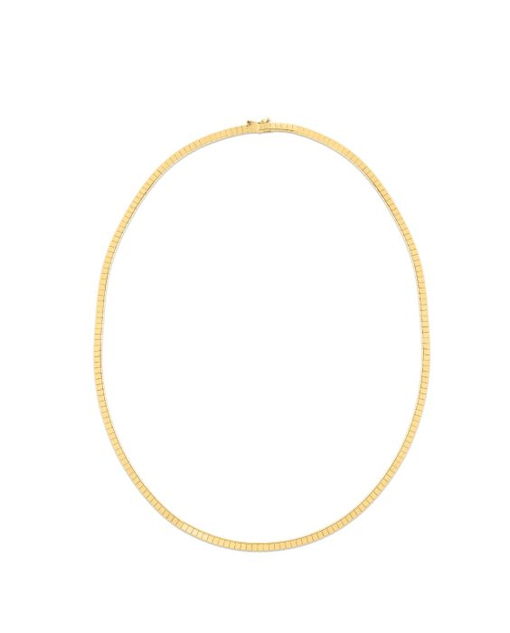 14K Brick Omega Necklace