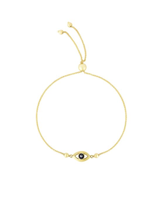 14K Gold Eye Friendship Bracelet