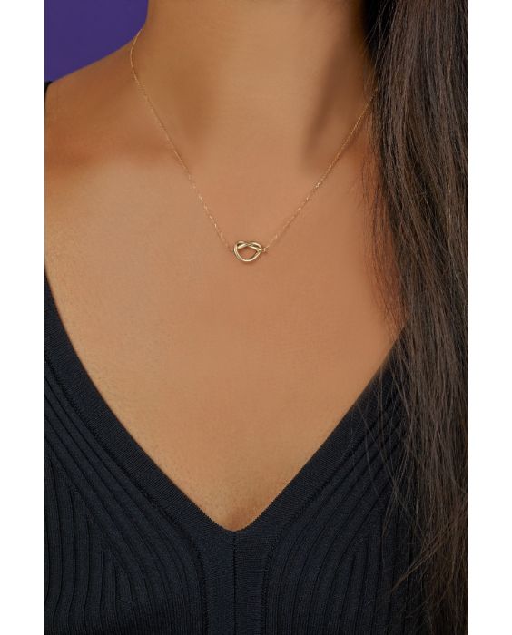 14K Love Knot Necklace