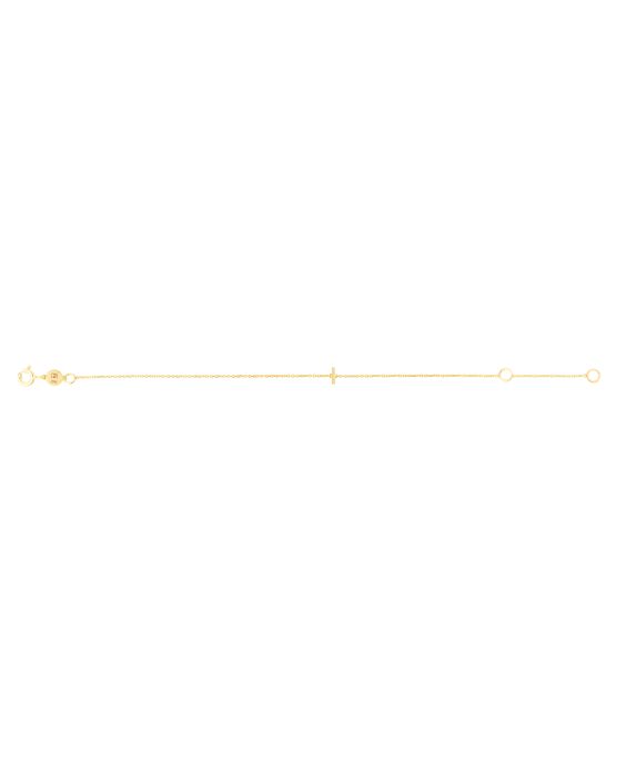 14K Mini Initial I Bracelet