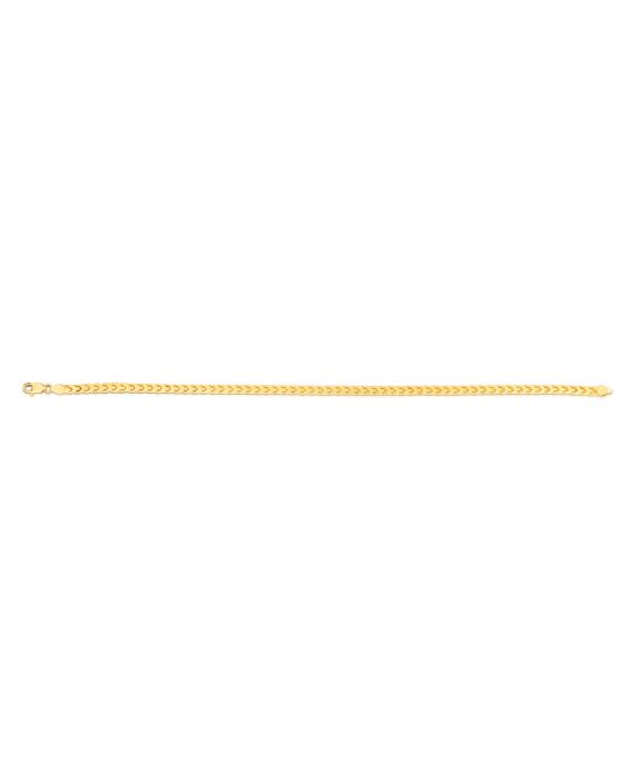 14K Gold 3.1mm Diamond Cut Round Franco Chain 