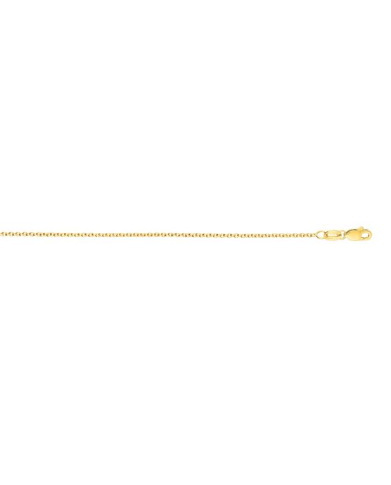 14K 2.6mm Round Cable Chain