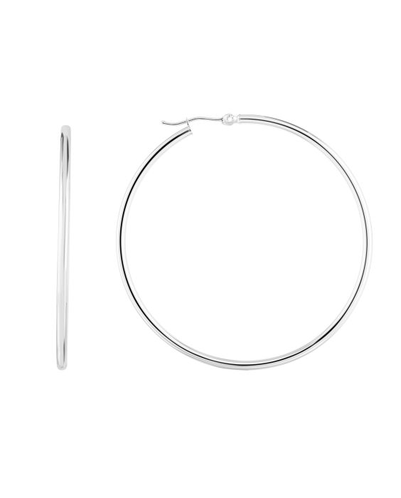 14K Gold 2x50mm Hoops