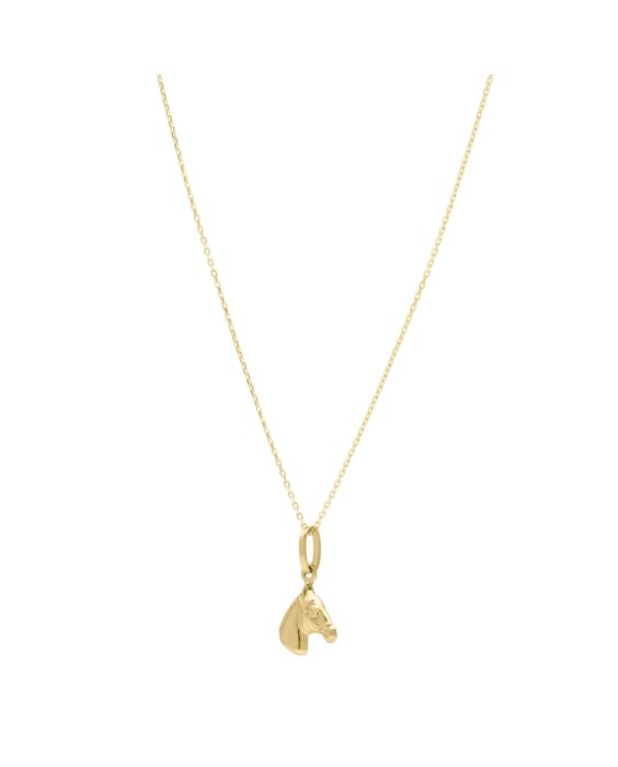 14K Small Horse Pendant 