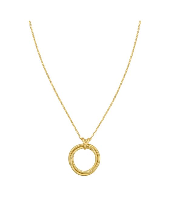 14K Interlocking Medium Trinity Necklace