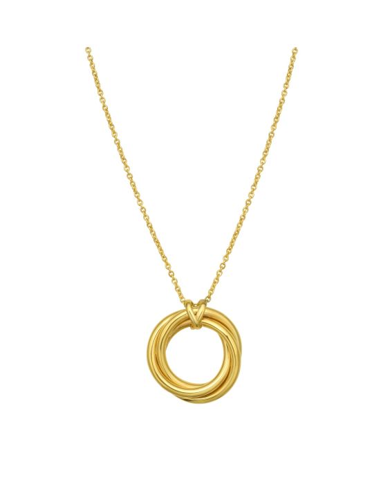 14K Interlocking Large Trinity Necklace