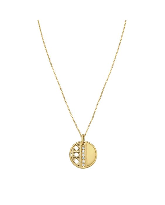 14K Diamond Vann&egrave;rie Coin Pendant