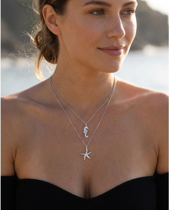 Silver Starfish Pendant