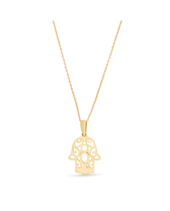 14K Gold Hamsa Necklace