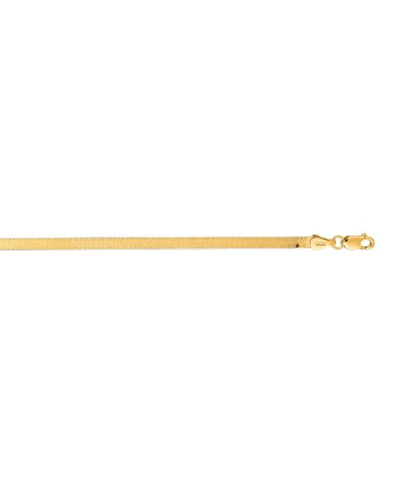 14K Gold 2.8mm Imperial Herringbone Chain 