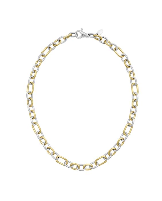 Silver & 18K Lucida Five & One Paperclip Link Necklace