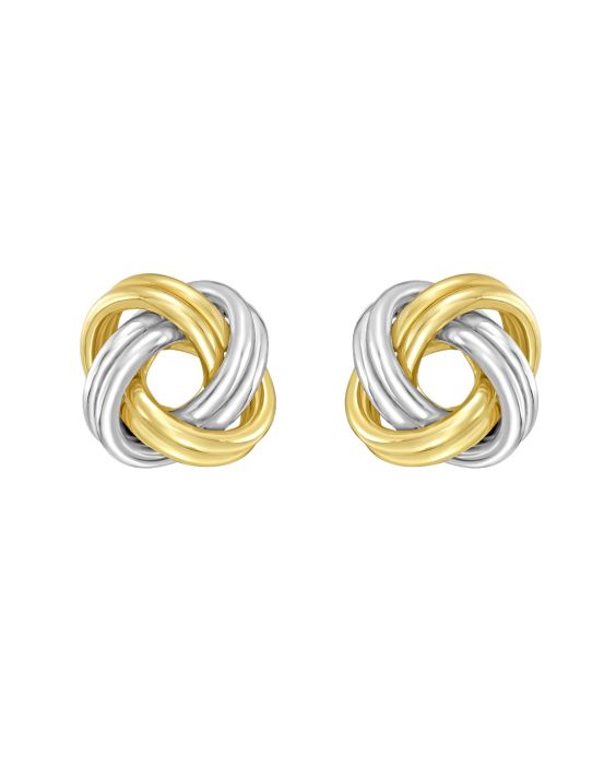  Silver & 18k Gold LUCIDA Love Knot Post Earring
