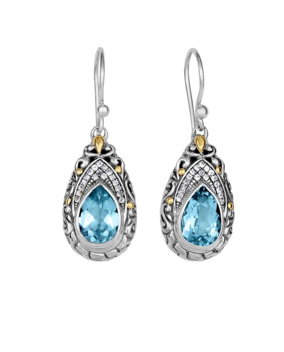 Silver & 18K Dragonfly Earring