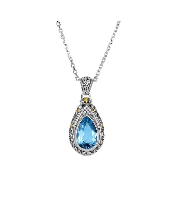 Silver & 18K Dragonfly Necklace