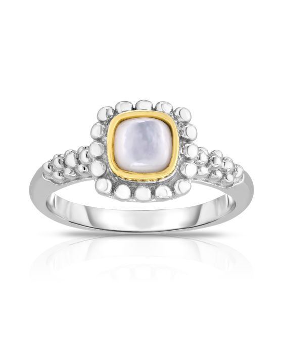 Sterling Silver & 18K Gold Quadra Prosecco Ring
