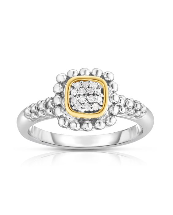 Sterling Silver & 18K Gold Quadra Prosecco Ring