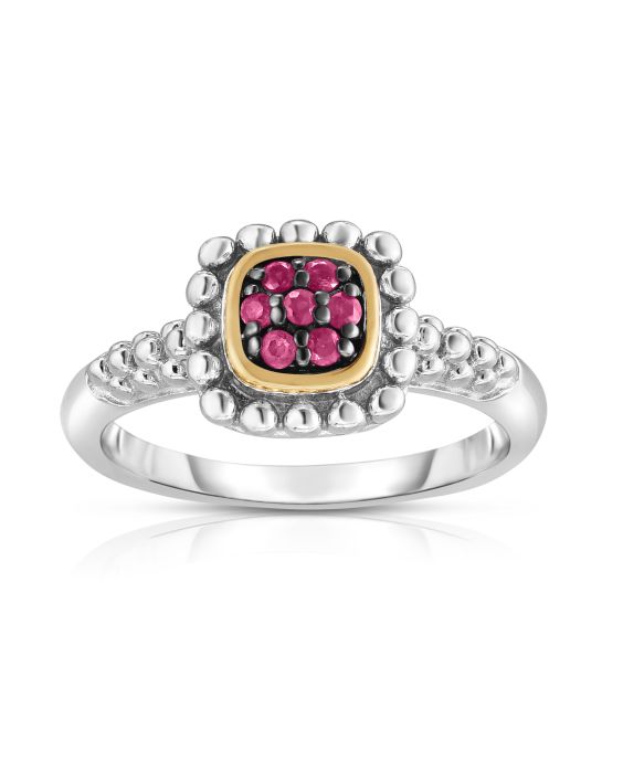 Sterling Silver & 18K Gold Quadra Prosecco Ring