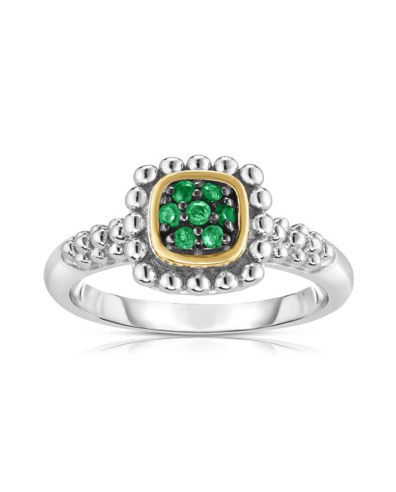 Sterling Silver & 18K Gold Quadra Prosecco Ring