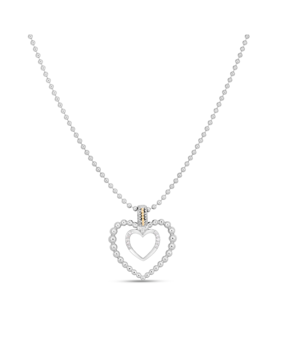 Silver &amp; 18K Diamond Prosecco Glamour Pendant