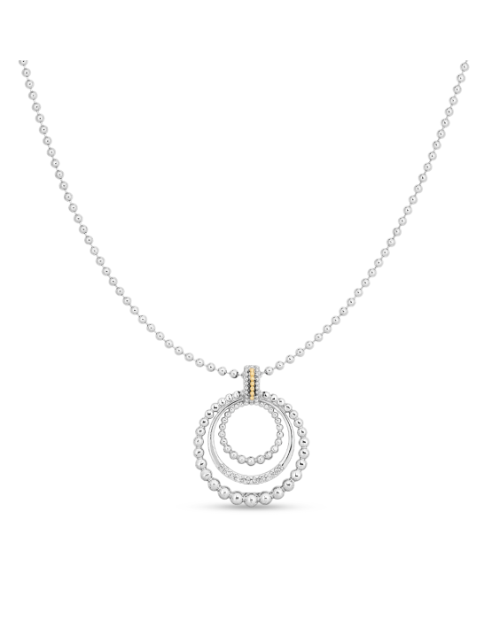 Silver &amp; 18K Diamond Prosecco Glamour Pendant