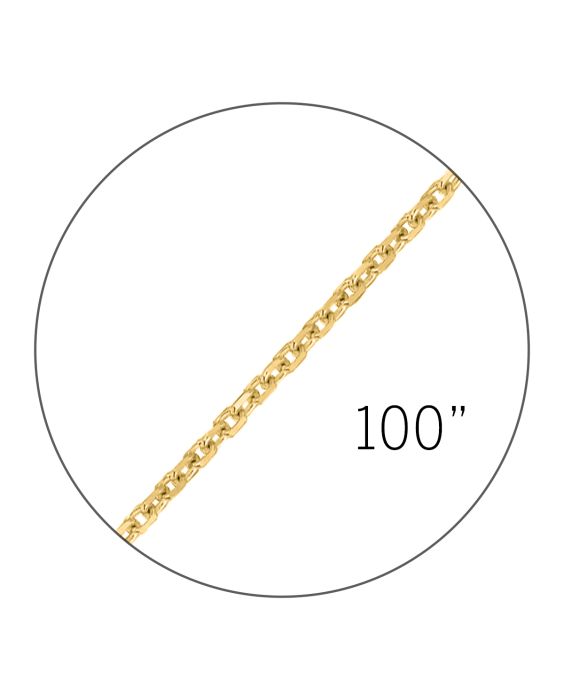 14K 100" 2.5mm DC Cable Spool Chain