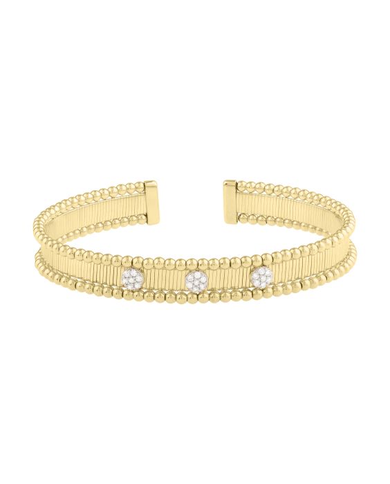 14K Pallina Diamond Bangle 