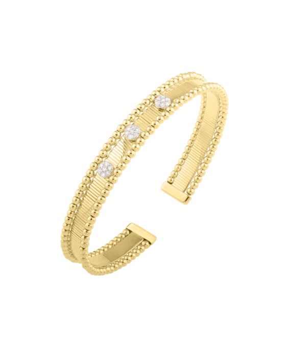 14K Pallina Diamond Bangle 