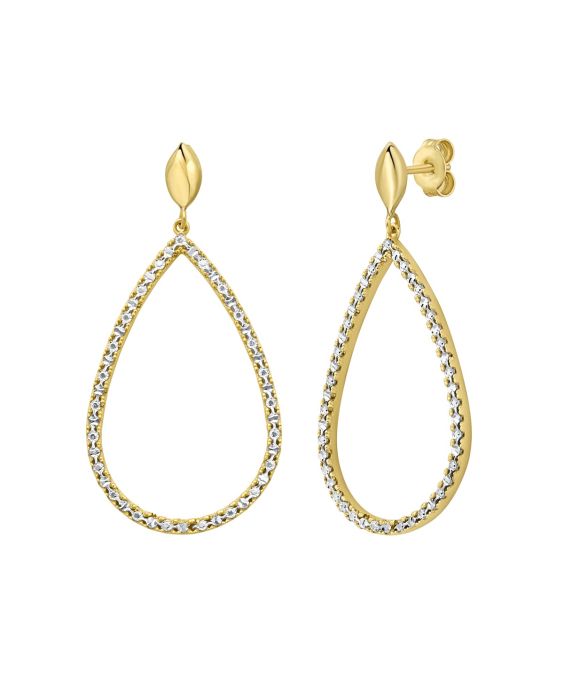 14K Diamon'Oro Marquise Earrings