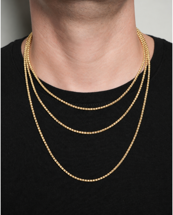 14K 2.74mm Fancy Ice Chain 