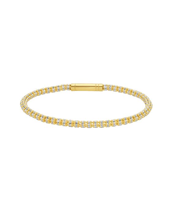 14K 3.3mm Fancy Ice Chain Bracelet