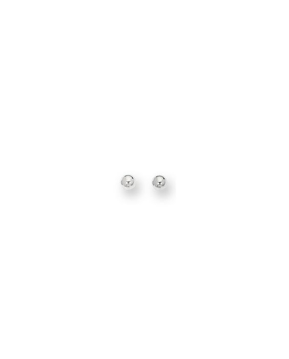 14K Gold Polished 4mm Post Earring