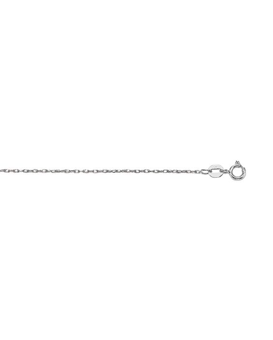 14K Gold .8mm Machine Rope Chain (Carded) 