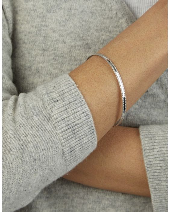 14K Sparkle Spring Bangle