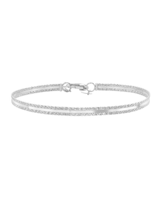 14K Sparkle Spring Bangle