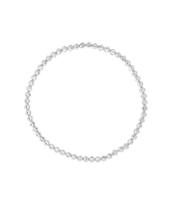 14K Moon-Cut Bead Stretch Bracelet