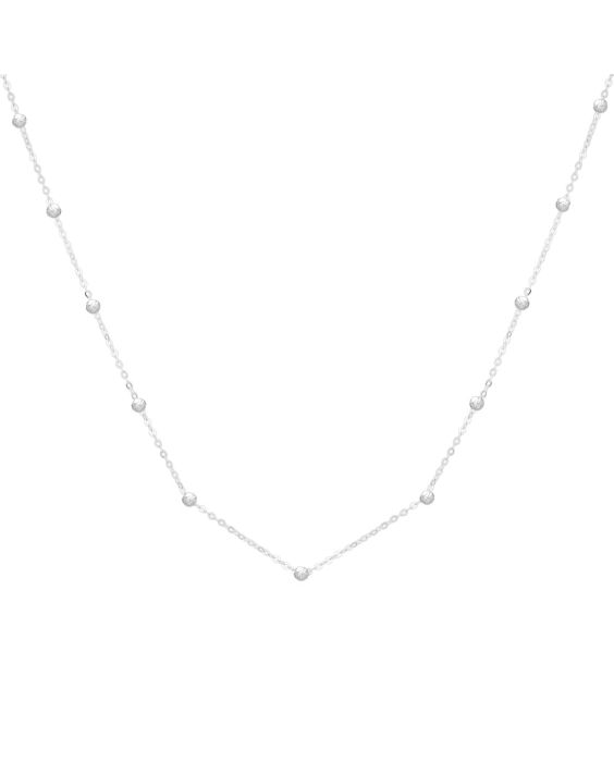 14K Saturn Bead Chain Necklace
