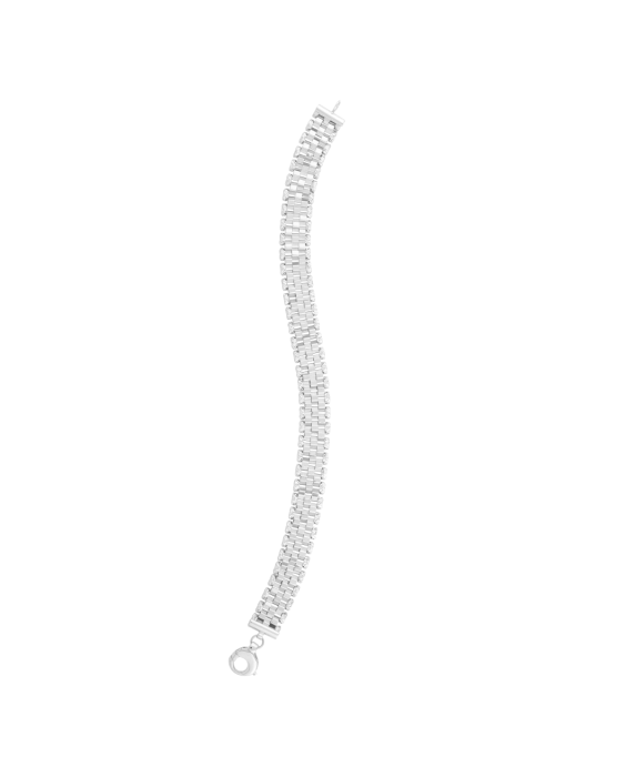 14K Faceted Panther Link Bracelet