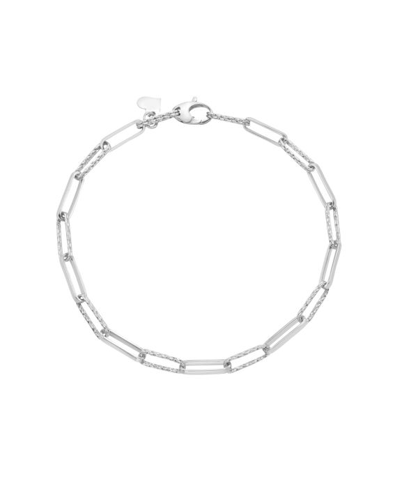 14K Mini Diamante Paperclip Chain