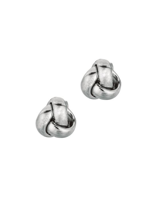 14K Gold Mini Classic Polished Love Knot Stud Earring