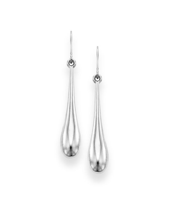 14K Gold Polished Graduated Tear Drop Earring