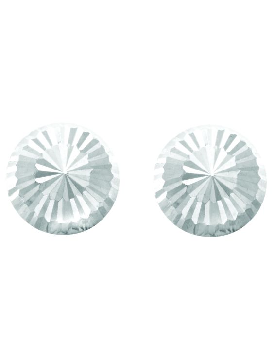 14K Gold Large Diamond Cut Burst Post Earring