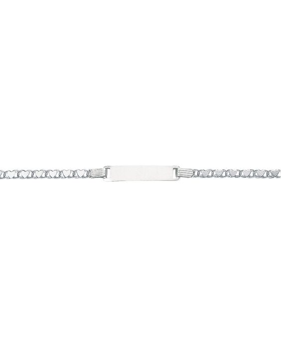14K Gold Children's Heart ID Bracelet