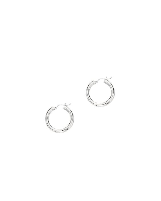 14K Gold 4x25mm Hoops